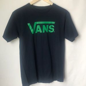 Van’s classic Navy and green T-shirt size small